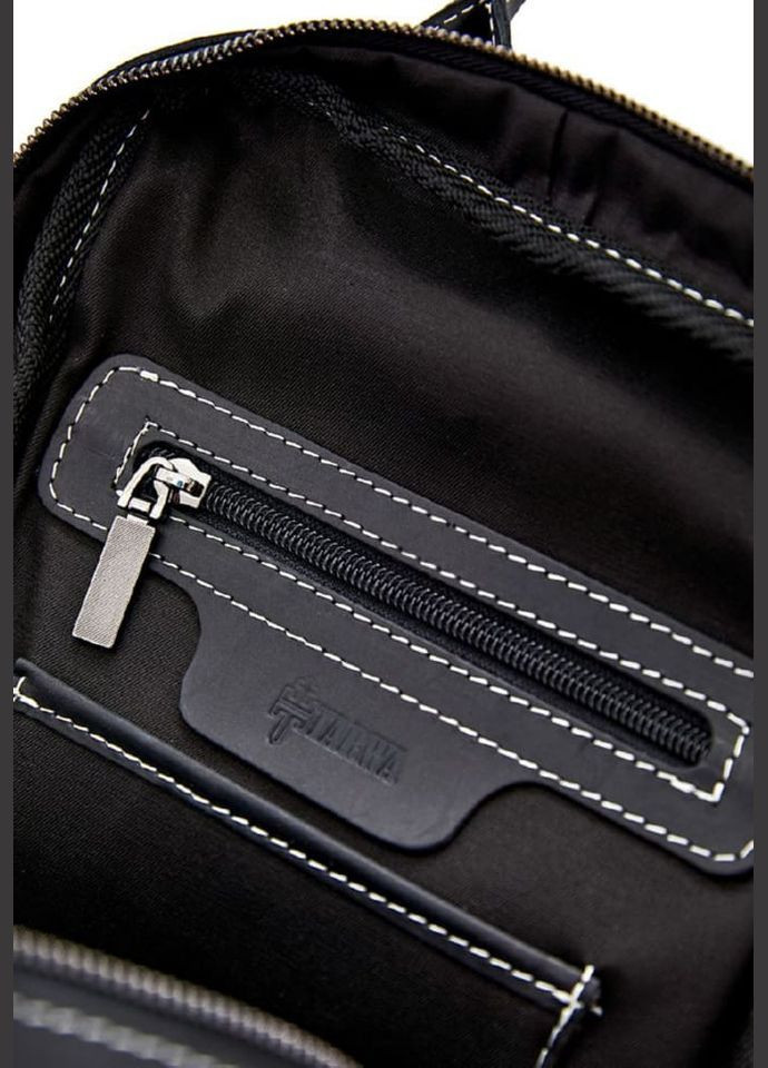 Женский черный кожаный рюкзак RA-2008-3md среднего размера TARWA (329151497)