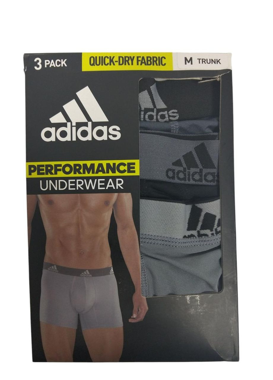 Комплект мужских эластичных трусов-боксеров Athletic comfort, черного цвета, размер M adidas slim fit (370442714)