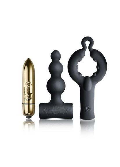 Вібронабір Rocks Off Silhouette – Be Mine: анальний стимулятор, ерекційне кільце та віброкуля Rocks-Off (369948511)