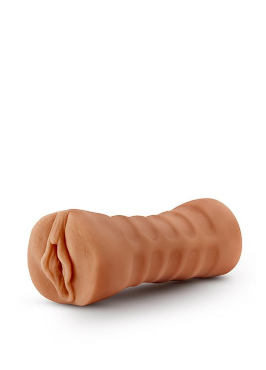 Мастурбатор вагина реалистичный Sofia с вибрирующей пулей, коричневый Blush (297399010)