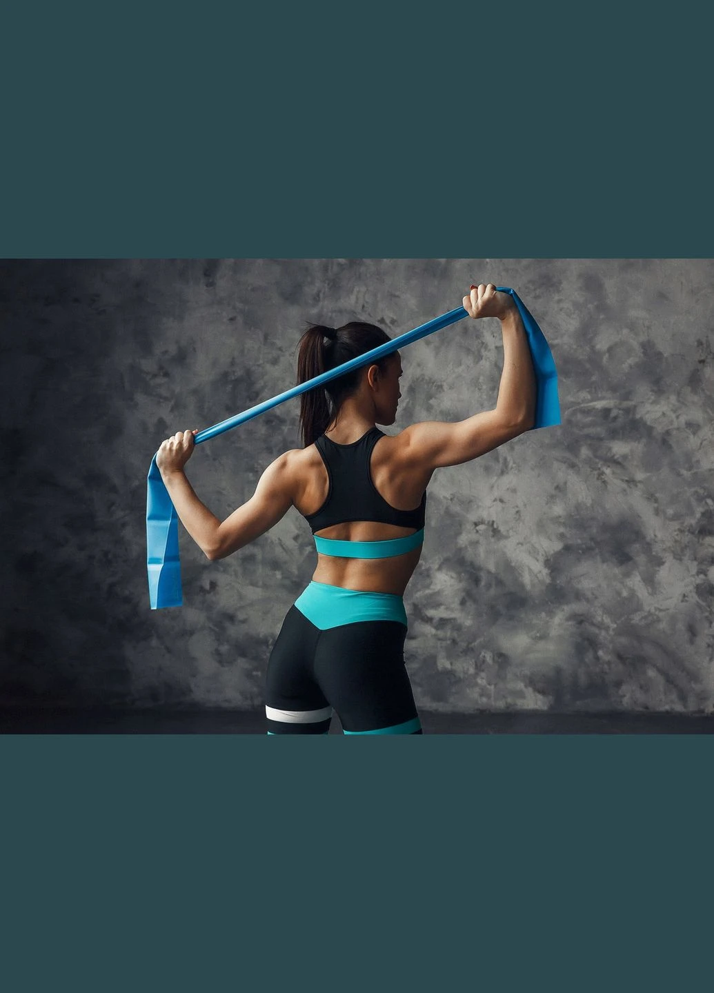 Стрічкаеспандер Flat Stretch Band 200 х 15 см 10-15 кг для спорту та реабілітації SportVida SV-HK0186 (275095975)