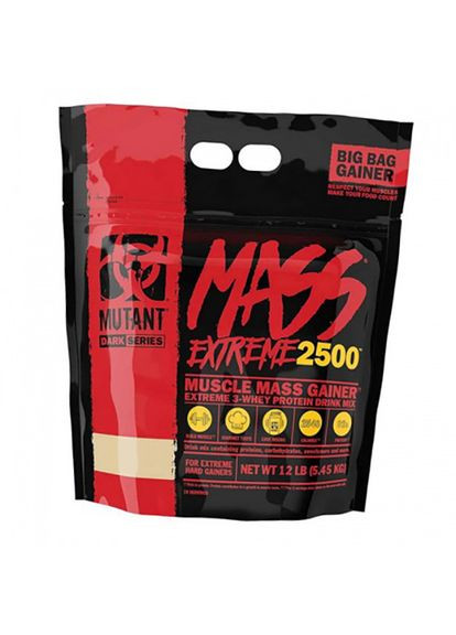 Гейнер, Mass XXXTreme 2500, 5450г Ванільне морозиво (30100003) MUTANT (296686921)