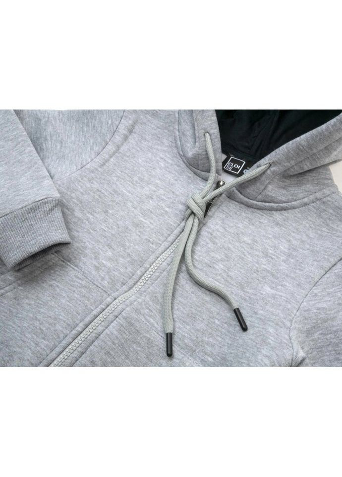 Кофта флисовая на молнии (CL0125009-128-lightgray) Cloise (301147021)