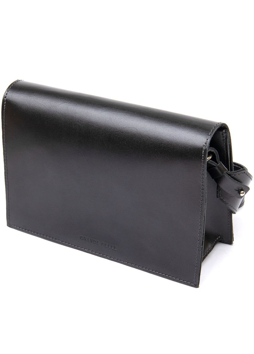 Сумка жіноча через плече шкіряна 11434 Чорний Grande Pelle (302009188)