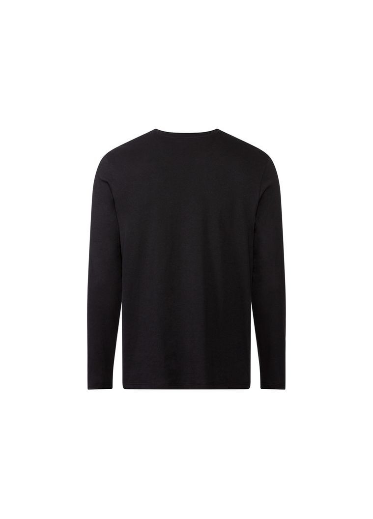 Футболка-лонгслів набір 2 шт. для чоловіка LIDL 436235 Різнобарвний Livergy однотонний комбінований повсякденні бавовна, трикотаж