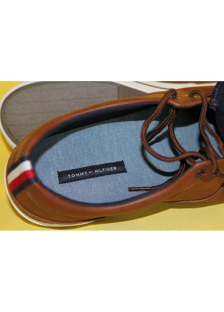 Коричневые кеды мужские, размер 45,5 Tommy Hilfiger
