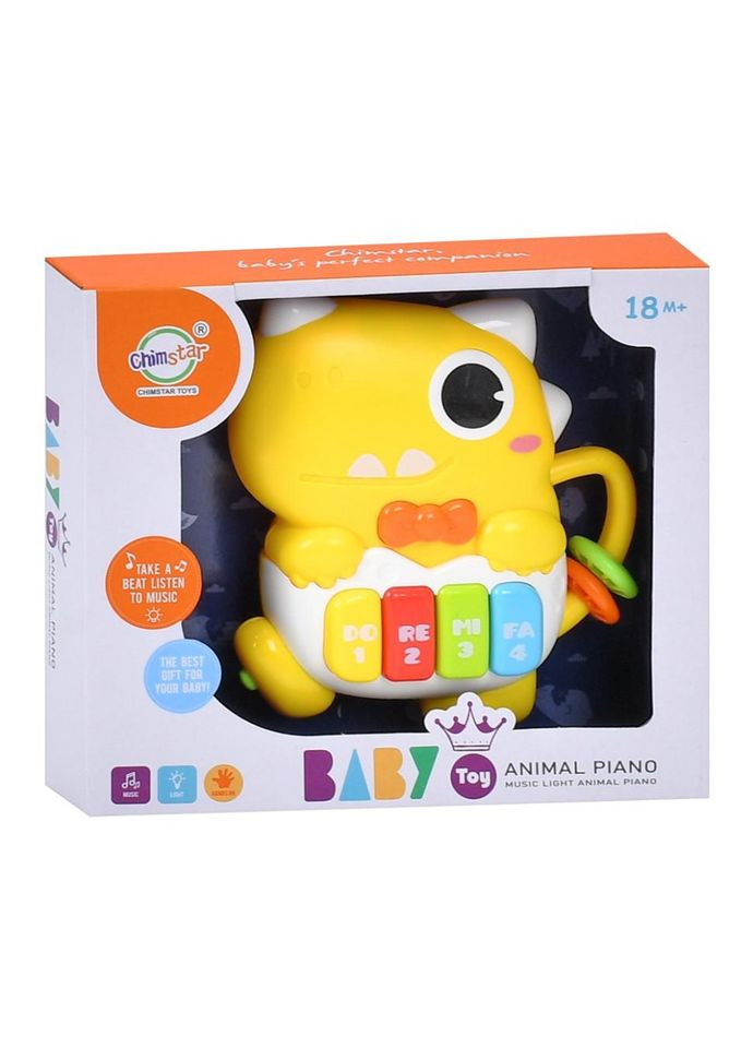 Дитяче піаніно "Динозаврик" 503-21 звуки тварин 15 см, музика No Brand (365639299)
