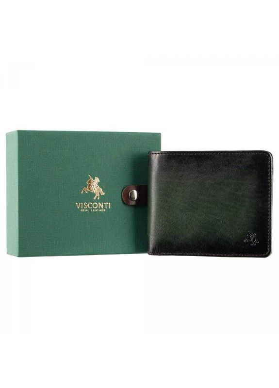 Портмоне мужское кожаное Milo c RFID Burnish Green (AT58 GREEN) Visconti (324265565)