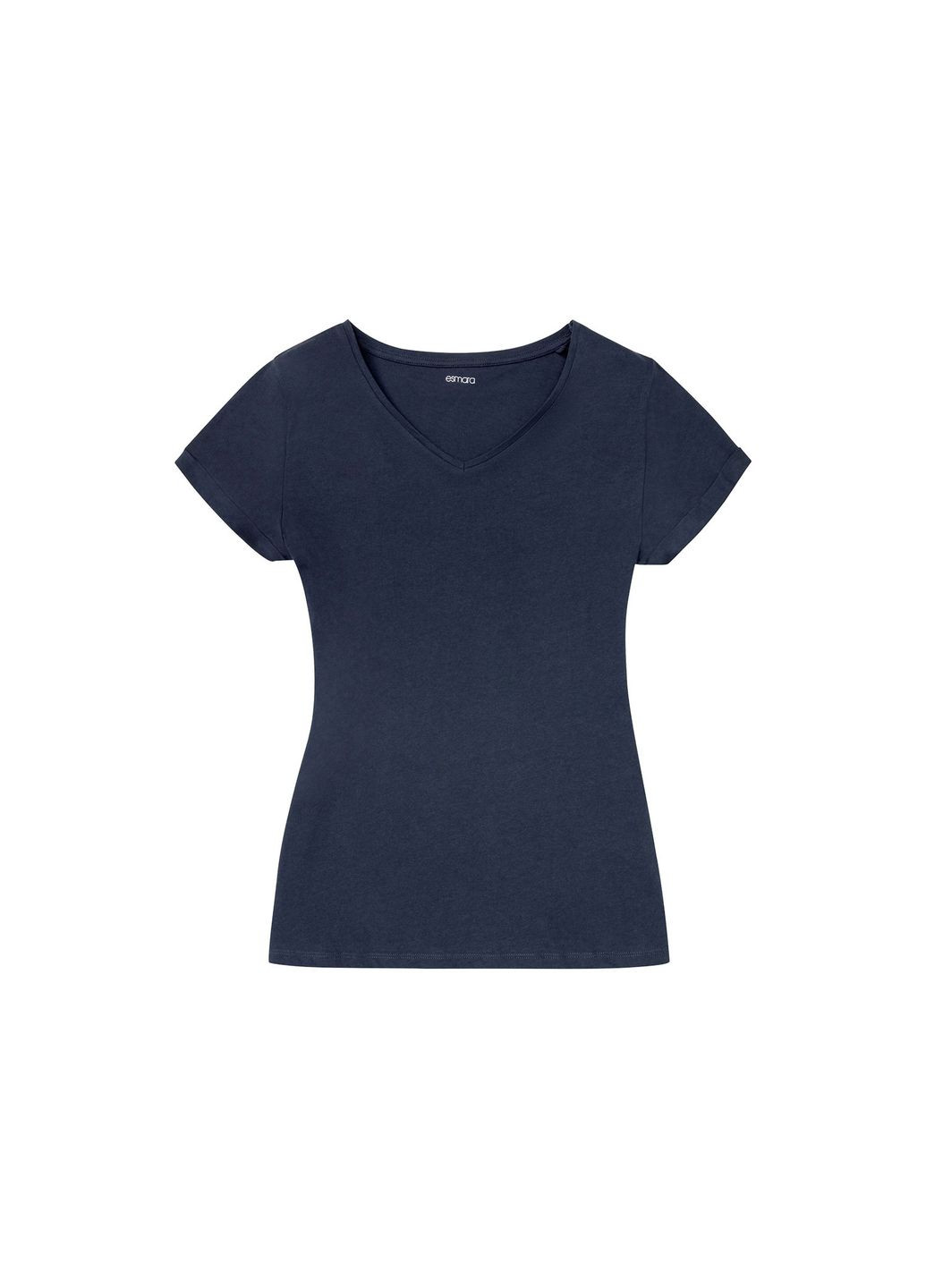 Темно-синяя пижама (футболка и шорты) для женщины 356910-1 Esmara
