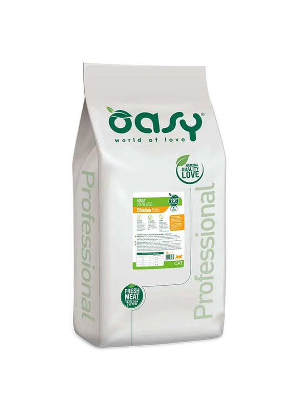 Lifestage Adult Сat Sterilized Chicken - Сухой корм с курицей для взрослых стерилизованных кошек - 18 кг Oasy (371403860)