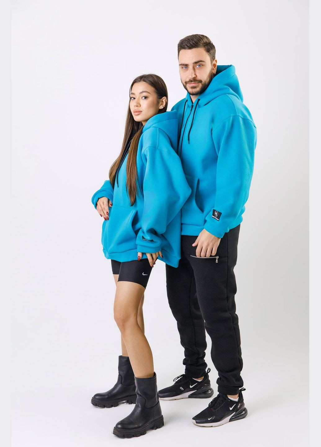 Стильний оверсайз худі на флісі Vakko (301940957)