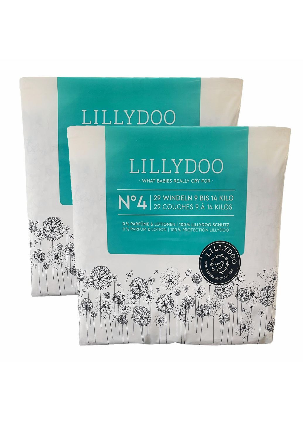 Подгузники 4 Maxi 9-14 кг 58 шт Lillydoo (369458409)