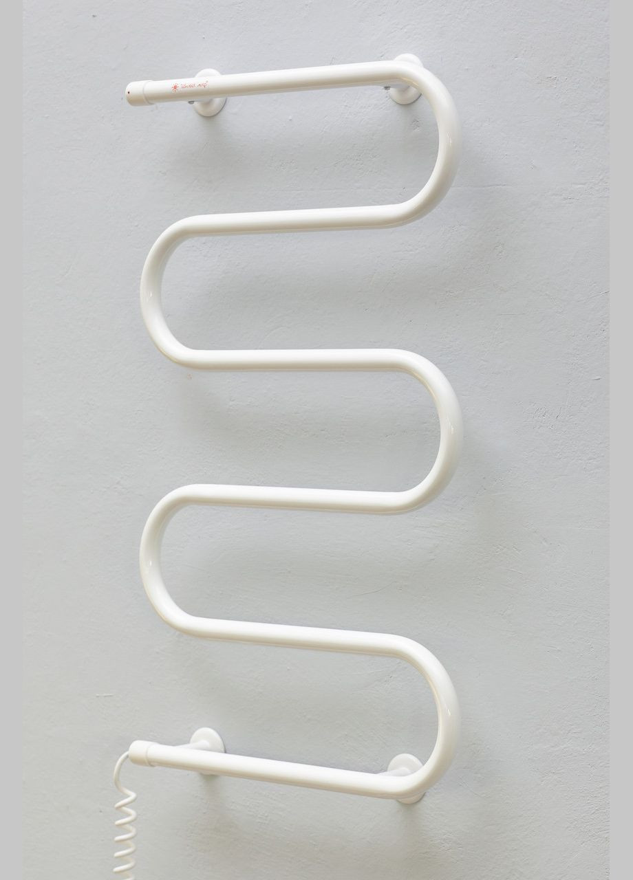 Сушарка для рушників електрична ТЕПЛИЙ СВІТ Оптима 5 білий лівосторонній з кнопковим перемикачем Теплий світ (317937467)