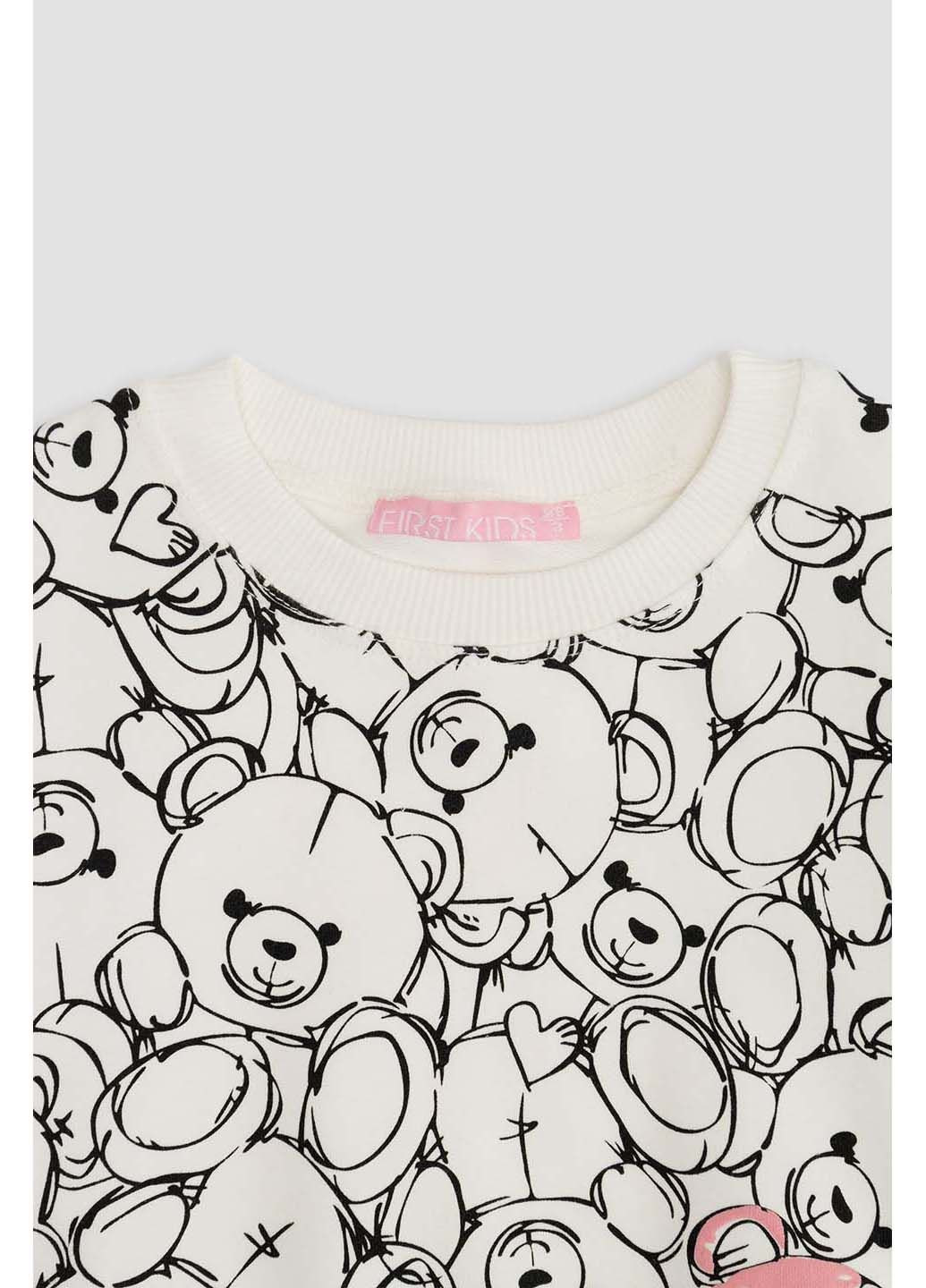 First Kids світшот комбінований футер