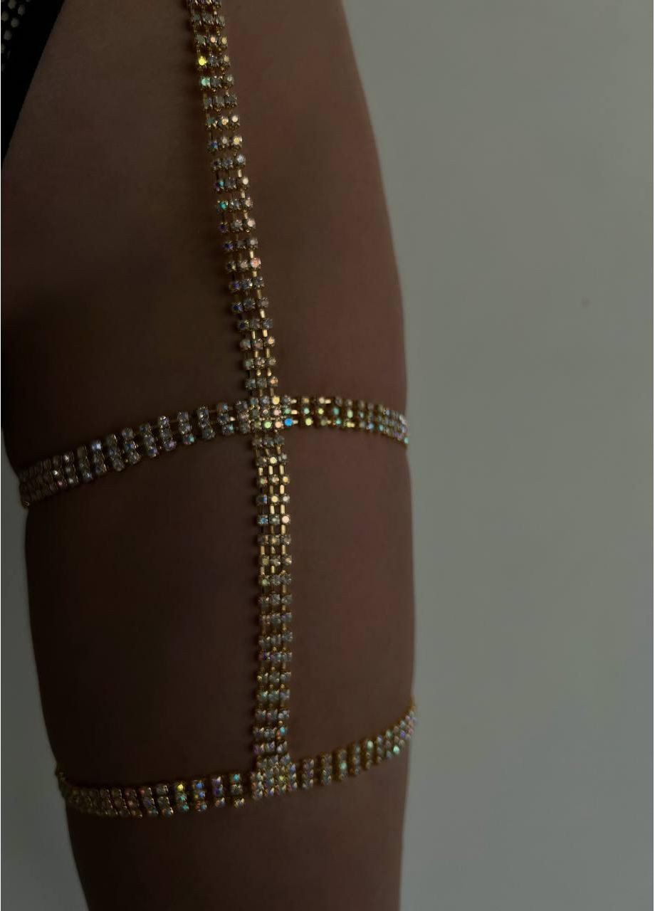 Золотой бодичейн / Золотое портупее с украшениями. China (360603646)