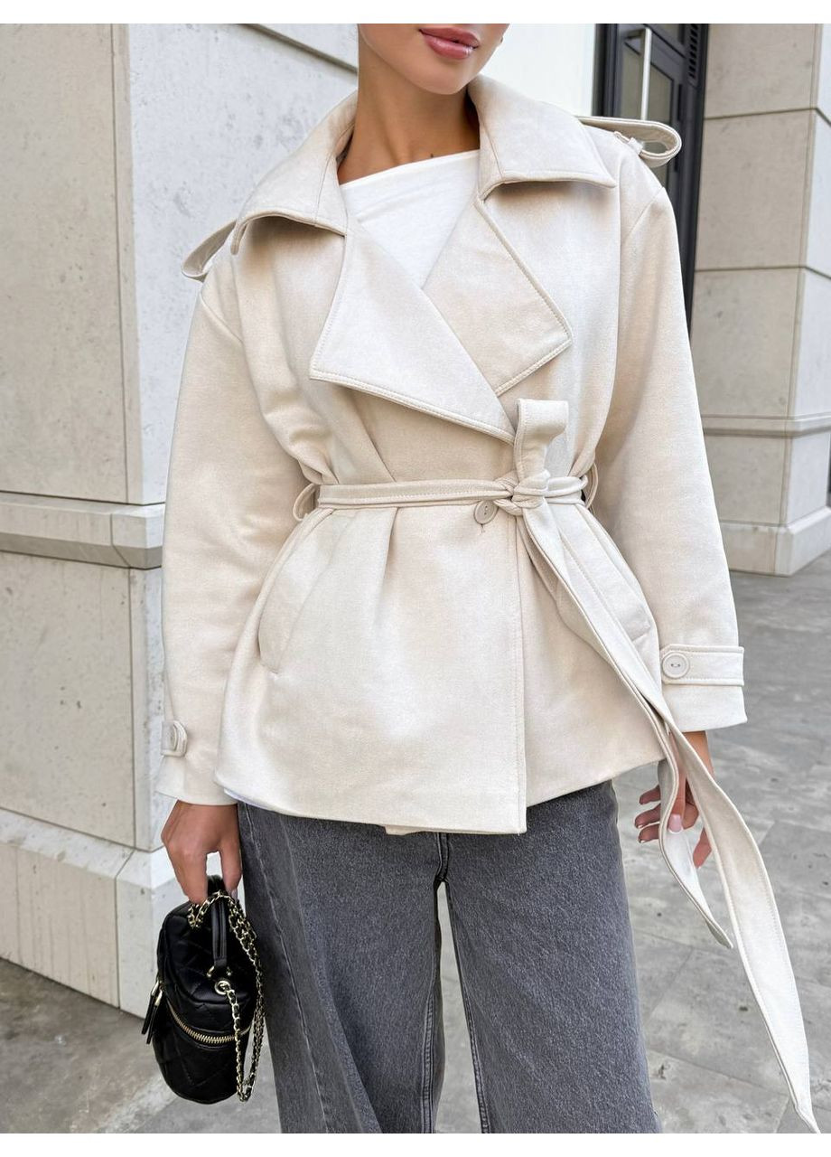 Бежевая демисезонная куртка Україна UMButik