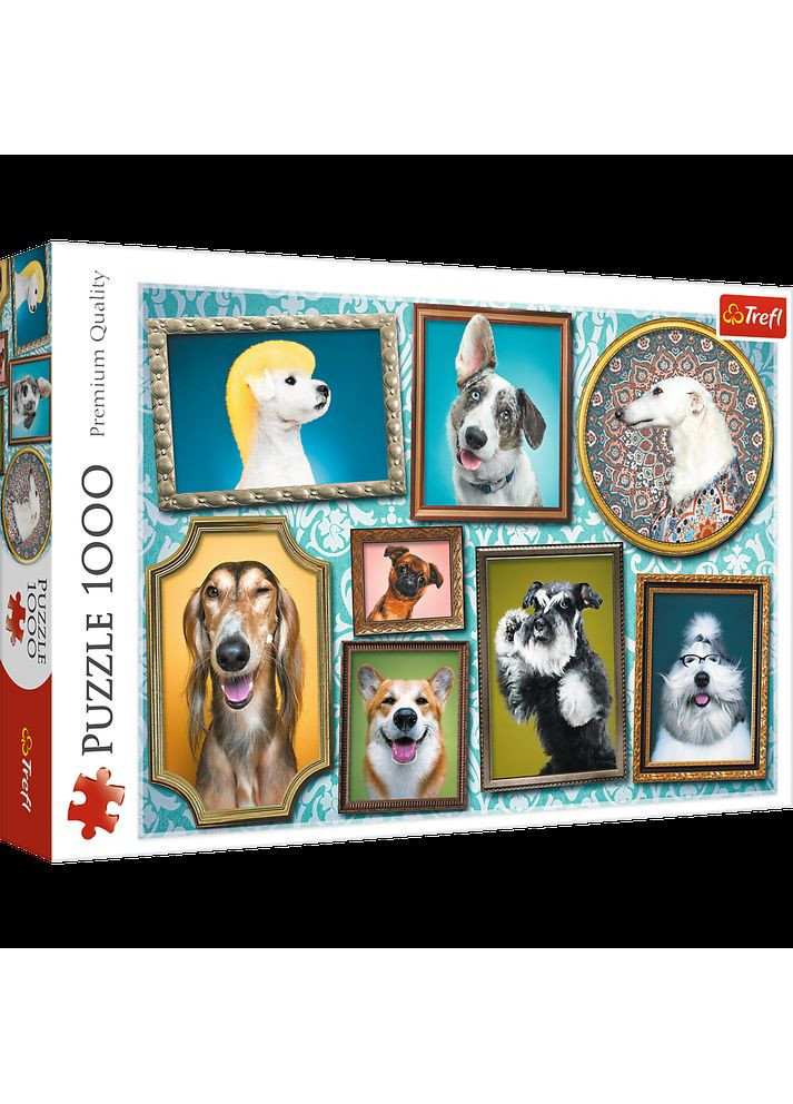 Пазлы "Собачья галерея" 1000 элементов 68х48 см 10686 Trefl (356504958)