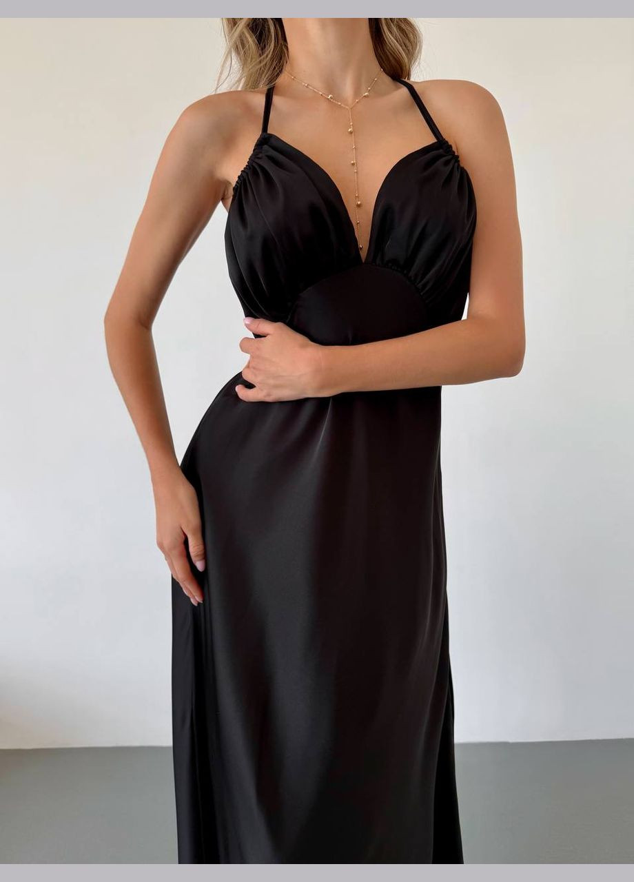 Черное повседневный, коктейльное, вечернее, кэжуал женское платье платье-комбинация Asi.Store.ua