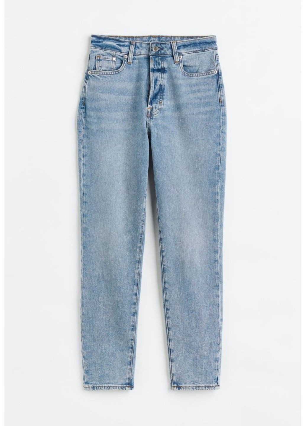 Женские ультравысокие джинсы Mom Fit (56817) W36 Голубые H&M - (286425632)