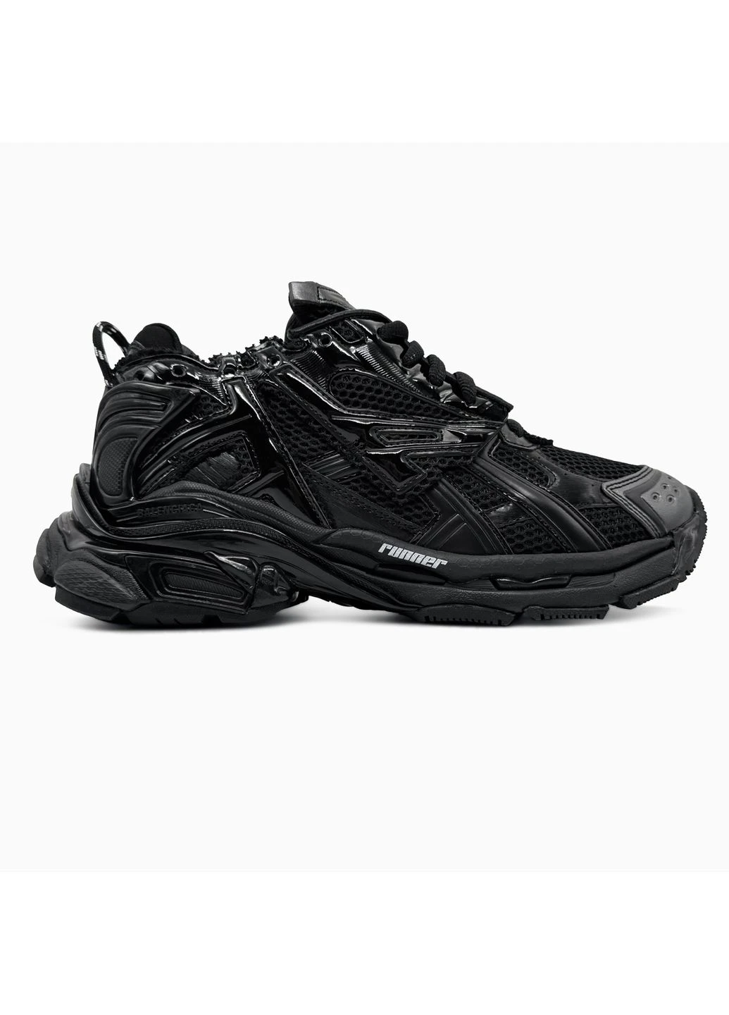 Чорні літні кросівки balenciaga runner black баленсіага ранер No Brand