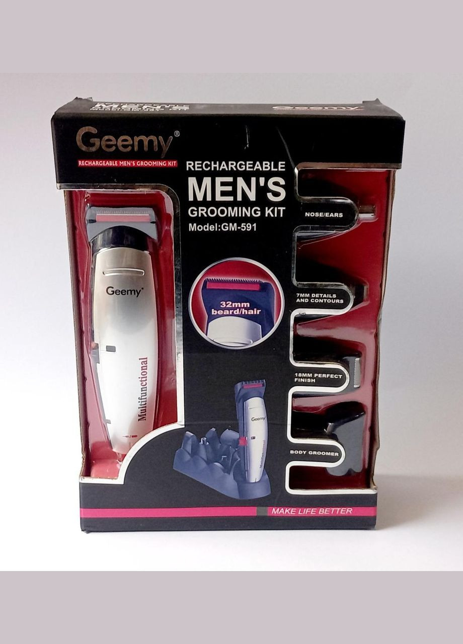 Набор для стрижки волос стайлер 5 в 1 Geemy GM591 Gemei (293850694)