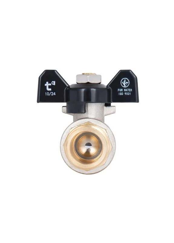 Кран кульовий Base 1/2" ВЗ для води (метелик) SD607W15 Thermo Alliance (397568520)