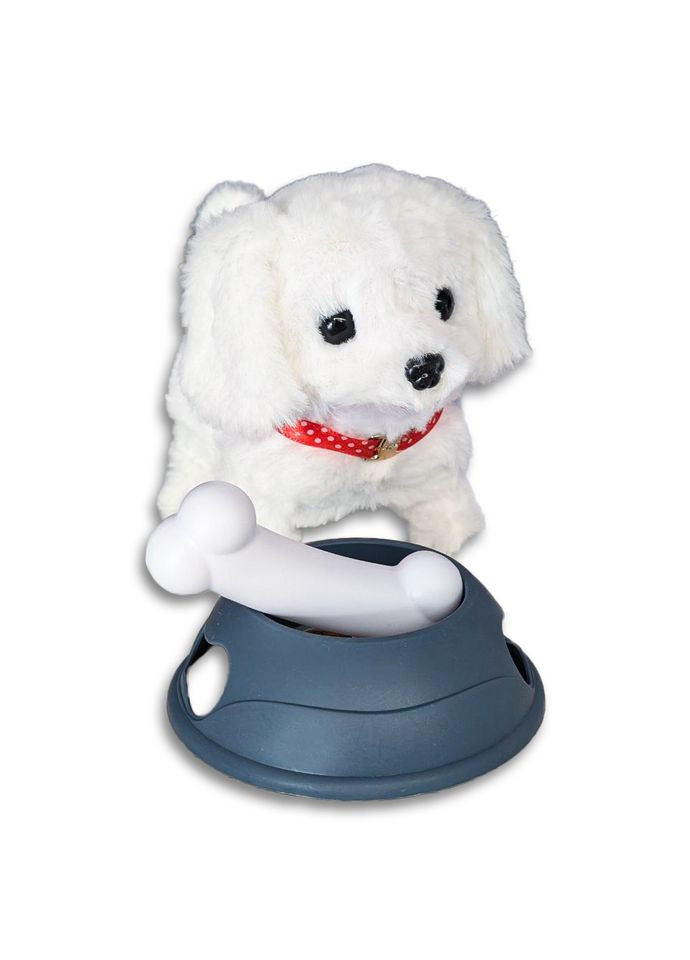 Песик м'який інерактивний із звуковими ефектами біла (MC-1024WT) MFC (364114479)