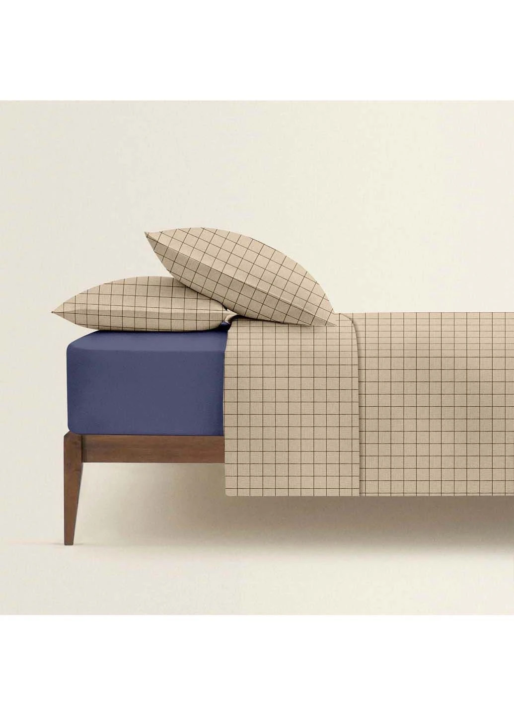 Сімейний комплект постільної білизни BEIGE GEOMETRY CS6 2х160х220 см Cosas (307475817)