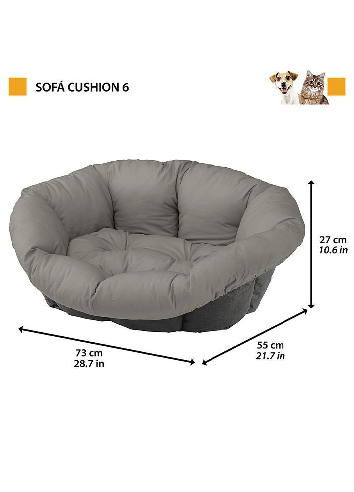 Подушка для лежачих для собак и кошек Sofa' Cushion Cities (Ферпласт Софа Кушин Ситиес) 73 х 55 x h 27 см 6 Ferplast (297511082)