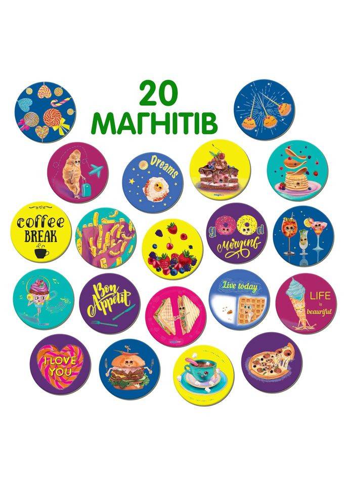 Набір магнітів ML 4031-53 EN "Happy moments" MAGDUM (304408160)