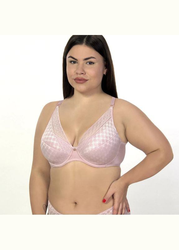 Розовый бюстгальтер push-up на косточках Elita с косточками