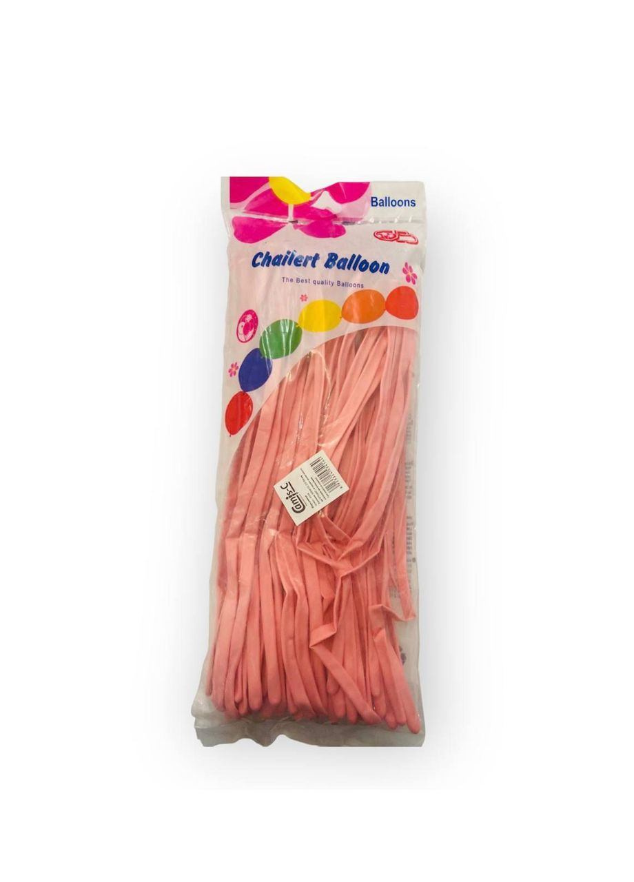 Набор шариков-колбасок розовые, 100 шт., для твистинга и аэродизайна No Brand (366197759)