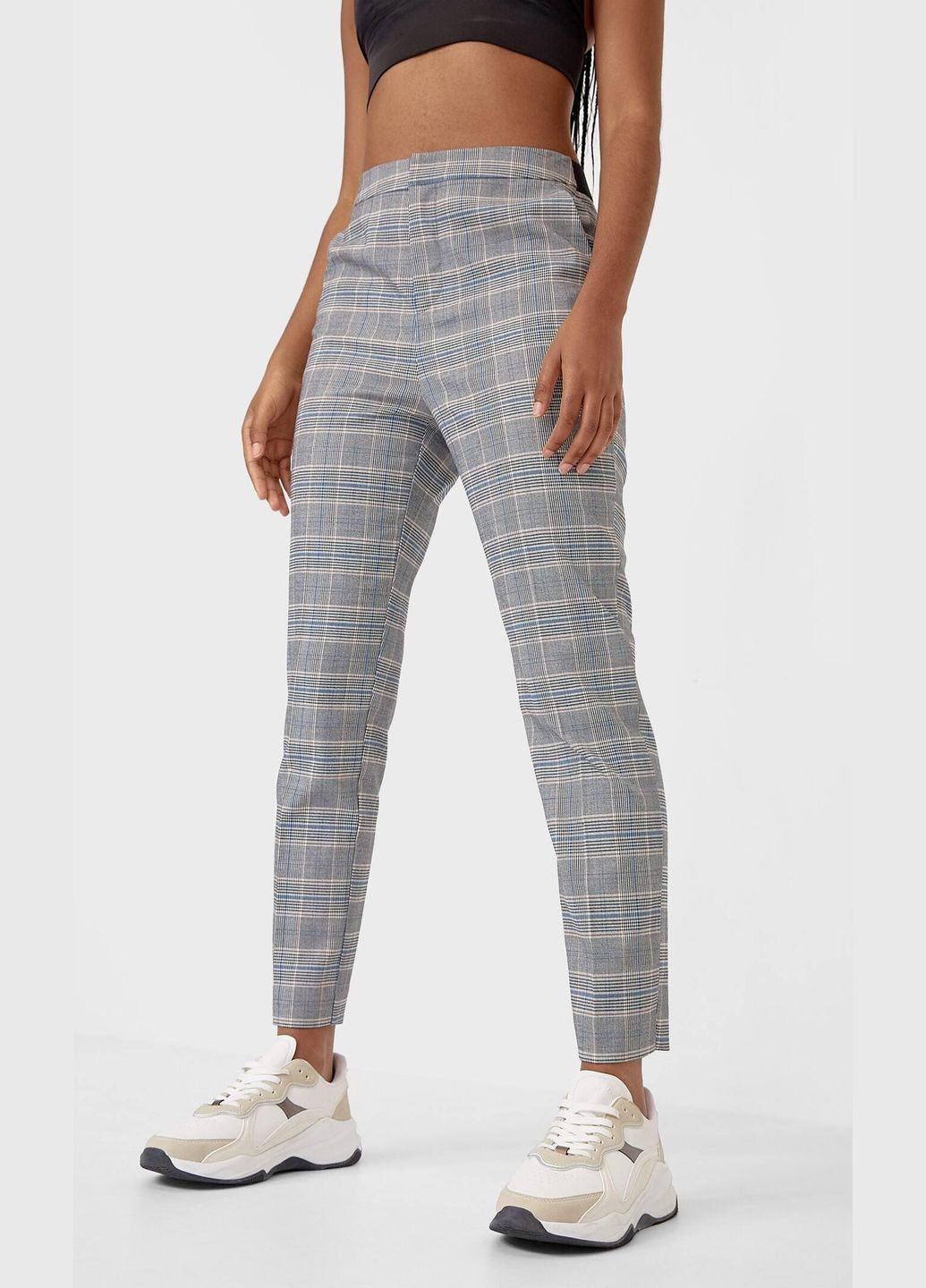 Штани демісезон,сірий-чорний-синій, Stradivarius (283301381)