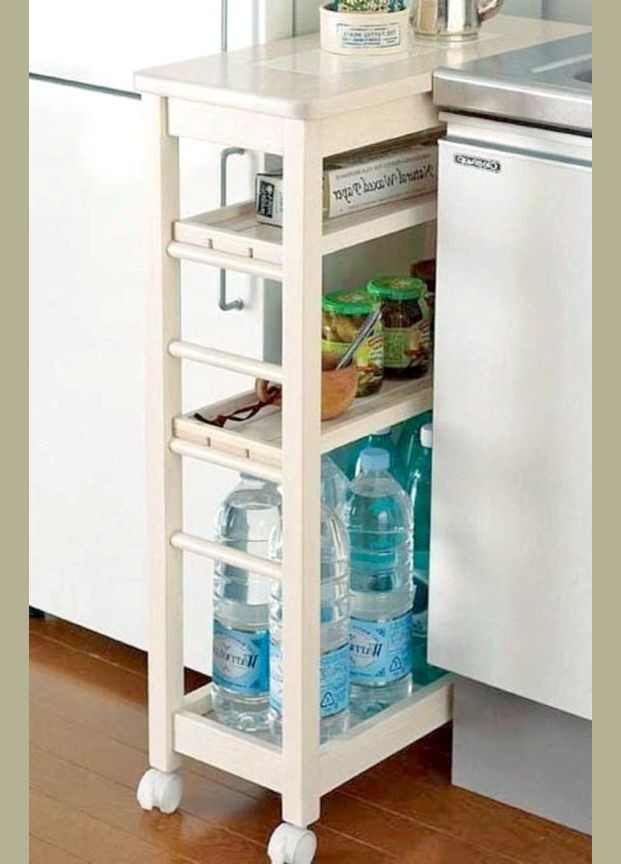 Выдвижной стеллаж из дерева Ларито зефир (ВПХ-002220) No Brand (327846252)