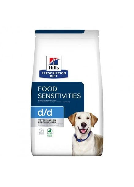 Ветеринарна дієта для собак Hill’s Prescription Diet d/d Food Sensitivities Хілс сухий корм з качкою та рисом при харчових Hill's (376508075)