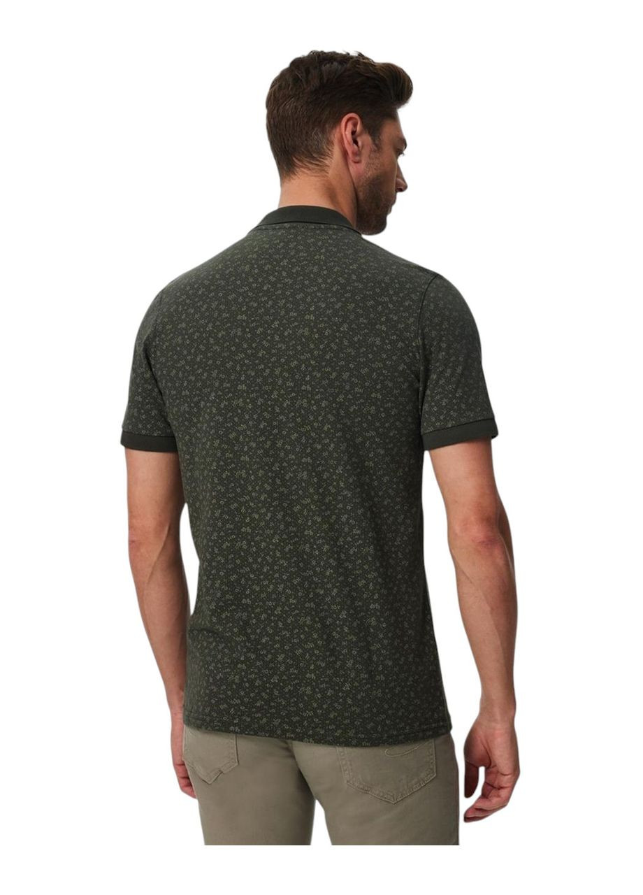 Зеленая футболка-футболка-поло мужская newbernard для мужчин Lee Cooper с абстрактным узором