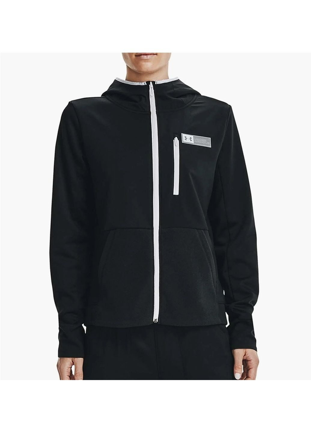 Чорна куртка жіноча plus training hoody black 1365875-001 Under Armour