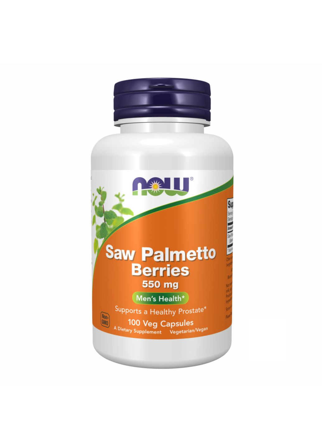 Ягоды серной Saw Palmetto 550 mg NOW 100 капсул для мужского здоровья поддержка репродуктивной функции Now Foods (368989810)