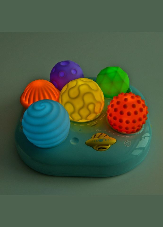 Детская Развивающая «Текстурные Мячики» 35179M 6 штук, музыка, свет Bambi (334157139)