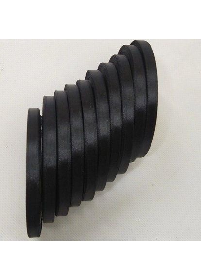 Чорна Стрічка атласна 0,6 см (23 м) Sindtex (АЛ06-002) Plus-plus (352743842)