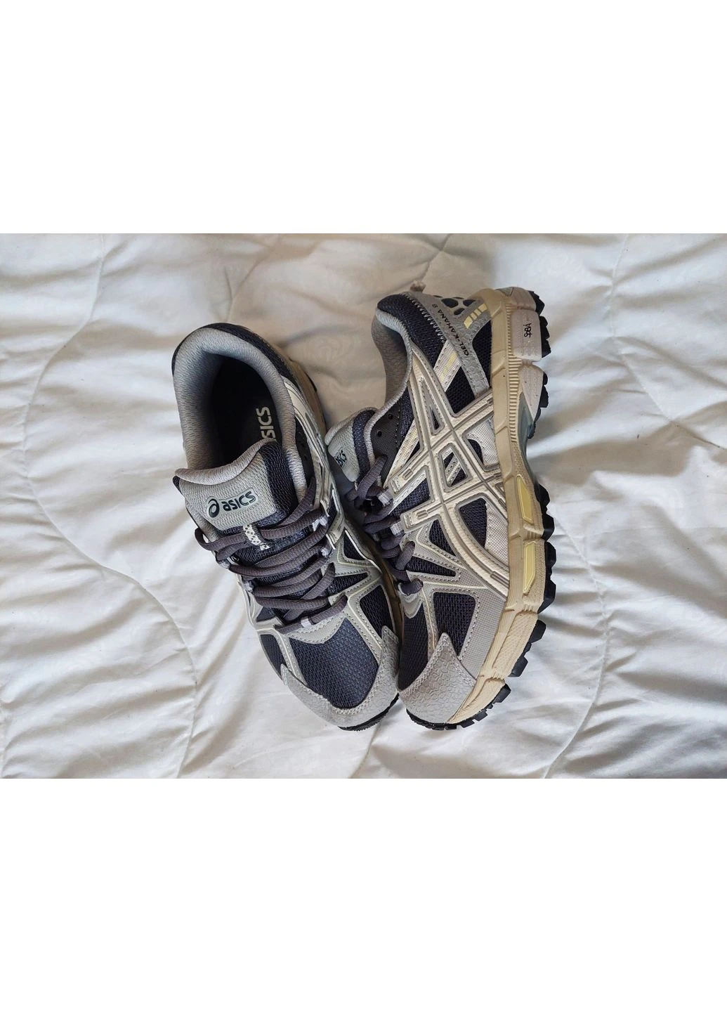 Серые демисезонные кроссовки мужские asics kahana 8 grey асикс гель кахано 8 серые No Brand