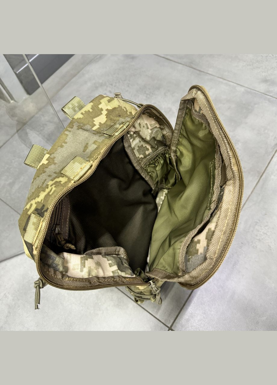 Підсумок-рюкзак сухарний на плитоноску з Моллі, Піксель,, Cordura 1000D, сумка сухарна тактична, сумка сухарка армійська WinTac (338625058)