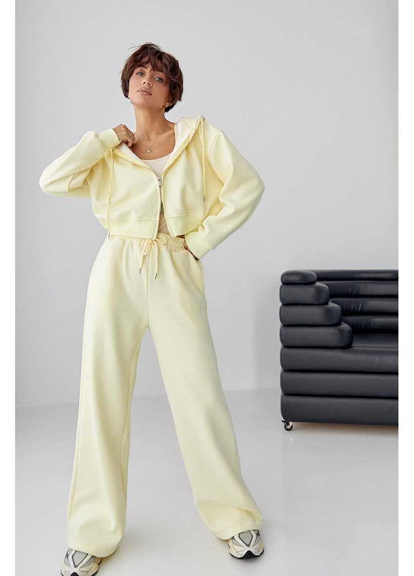 Теплый спортивный костюм с объемной надписью Lurex Спортивный костюм (370381233)