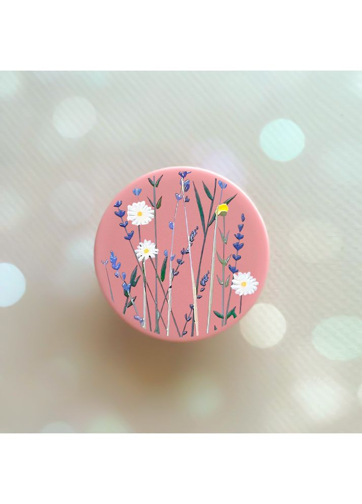 Тримач для смартфона / планшета попсокет Popsocket Рожевий:: Польові квіти (принт 270) Creative (360698046)