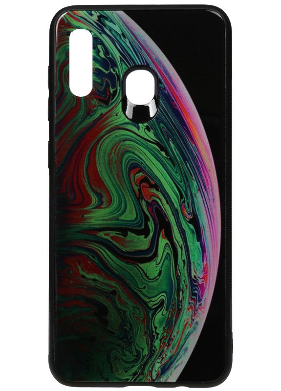 Чехол-накладка Print Glass Space Case Samsung Galaxy A20/A30 Green Toto (301836161)