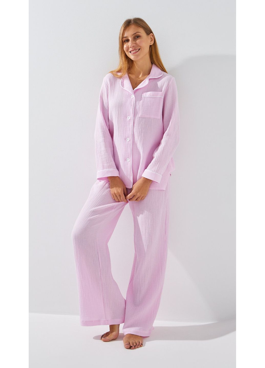 Розовая пижама женская wtc02451 розовый shop (2888000016676) LAWA