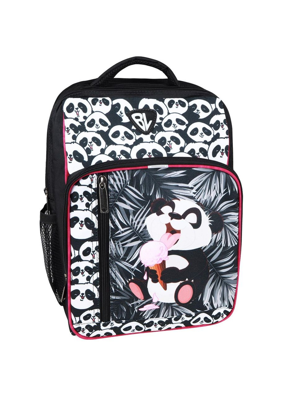 Детский рюкзак унисекс 8л с рисунком панды черный Школяр 881 (00012870) Bagland (308993709)