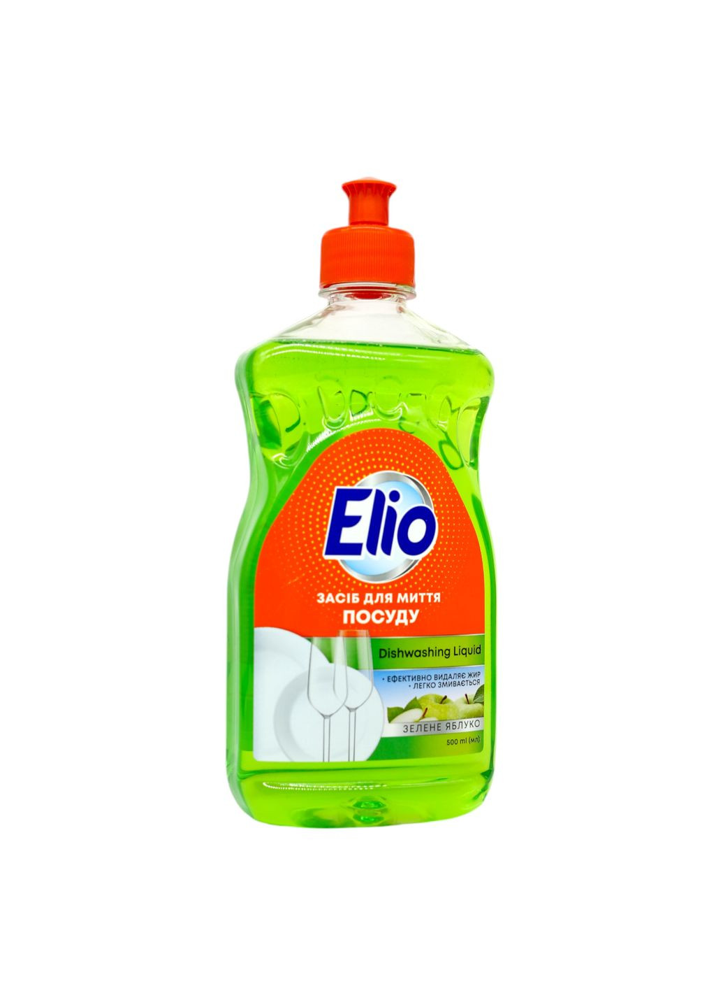 Засіб для миття посуду Зелене Яблуко 500 мл ELIO (307839186)
