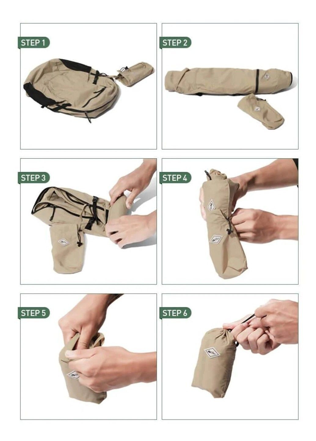 Рюкзак городской компактный Xing Ultralight Backpack NX21664016 Khaki Mobi Garden (370666324)