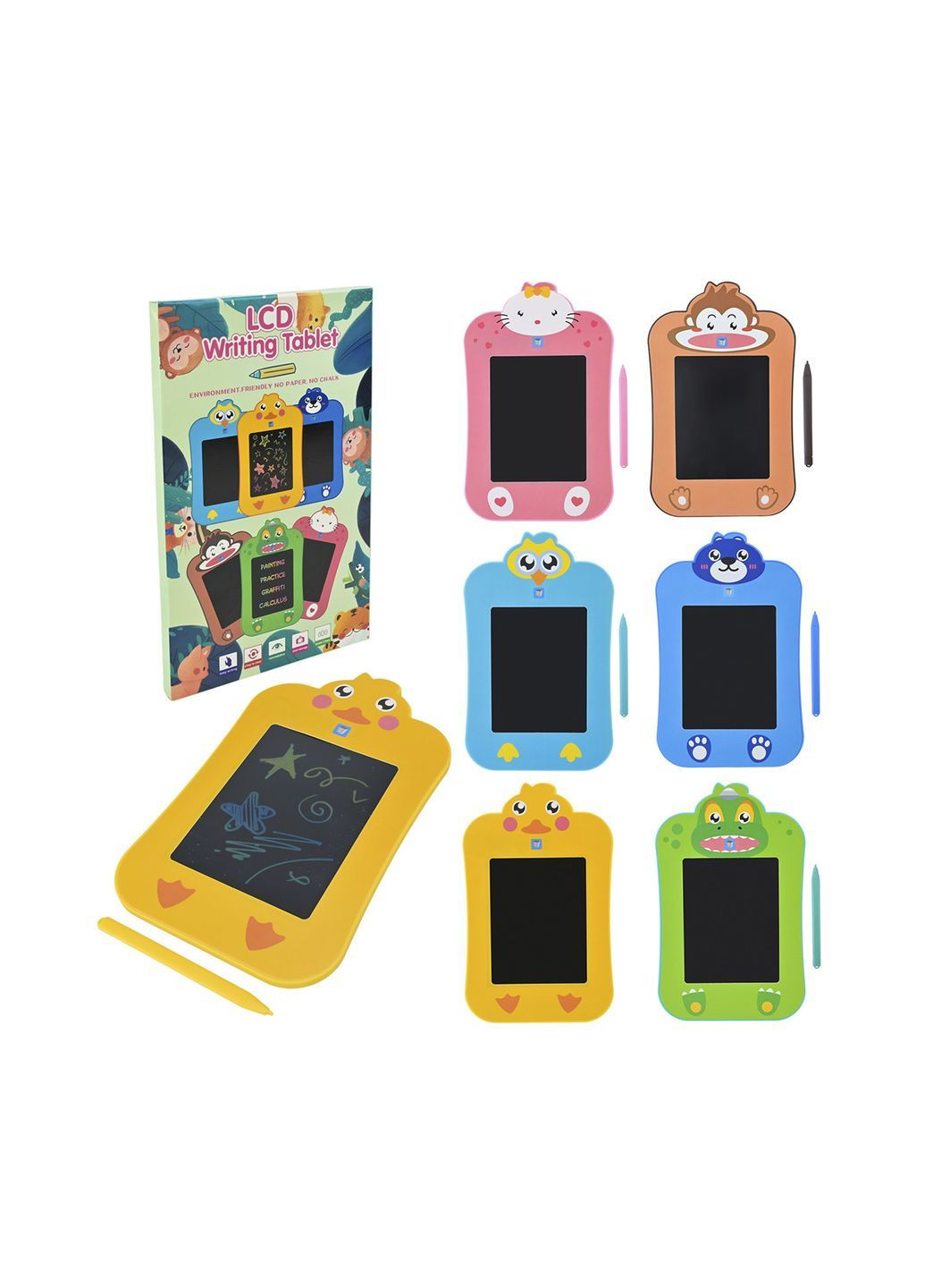 Планшет для малювання LCD - тваринка колір різнокольоровий ЦБ-00285810 No Brand (362083674)